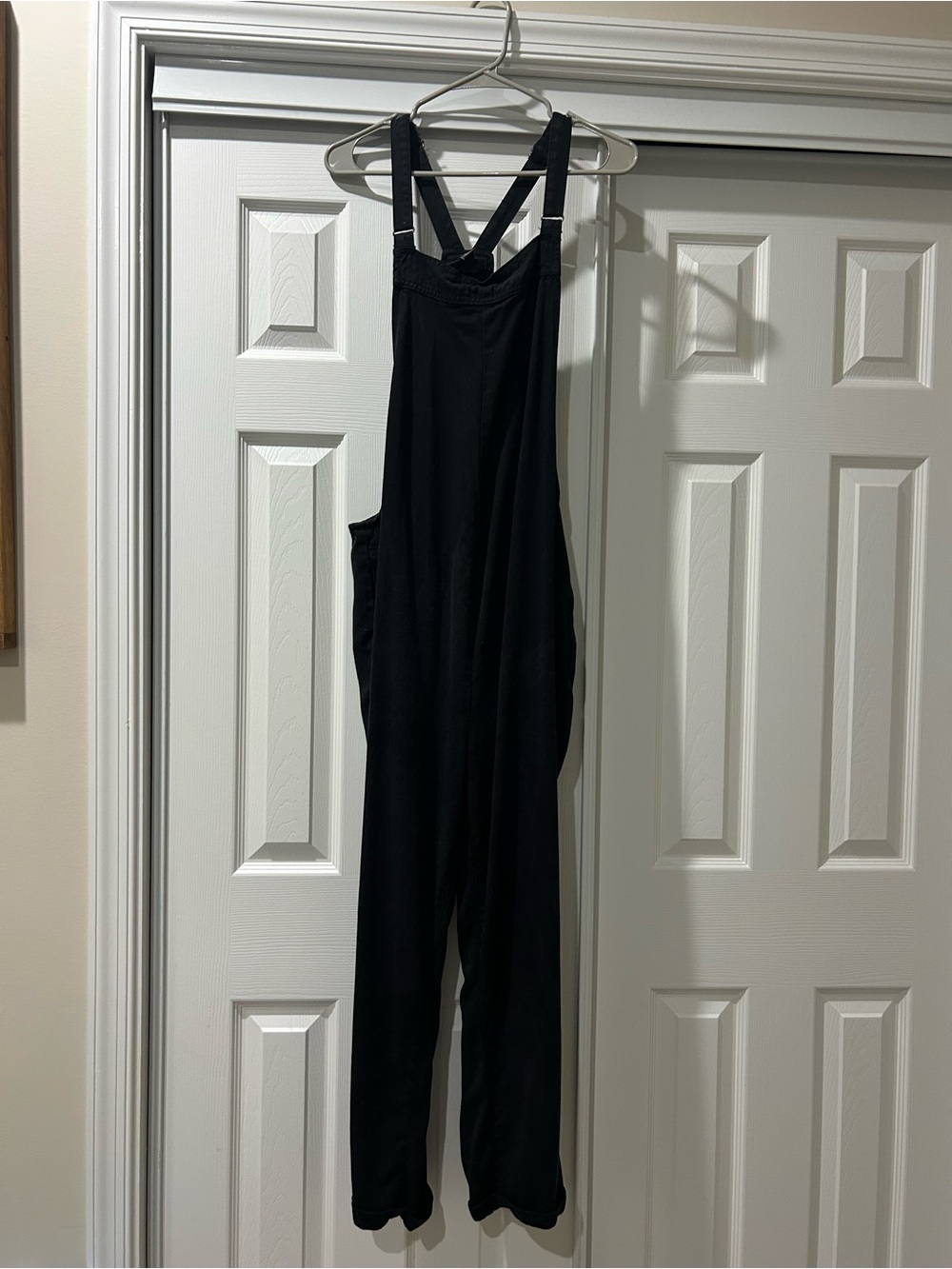 A Pea in the Pod Black Maternity Overalls Jumpsuit